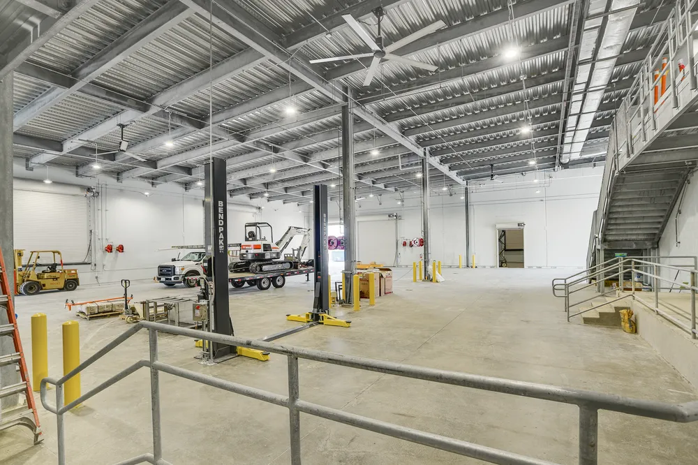 Finished warehouse interior