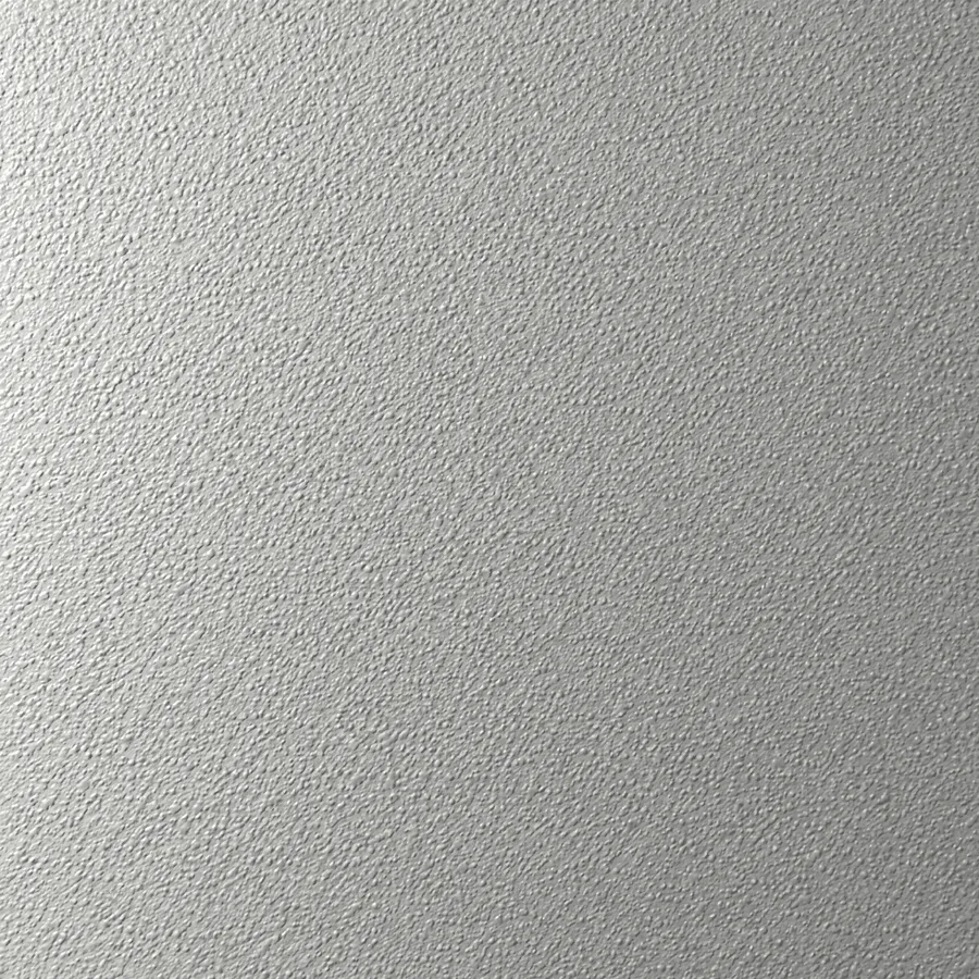Close-up of orange peel texture on a white painted wall